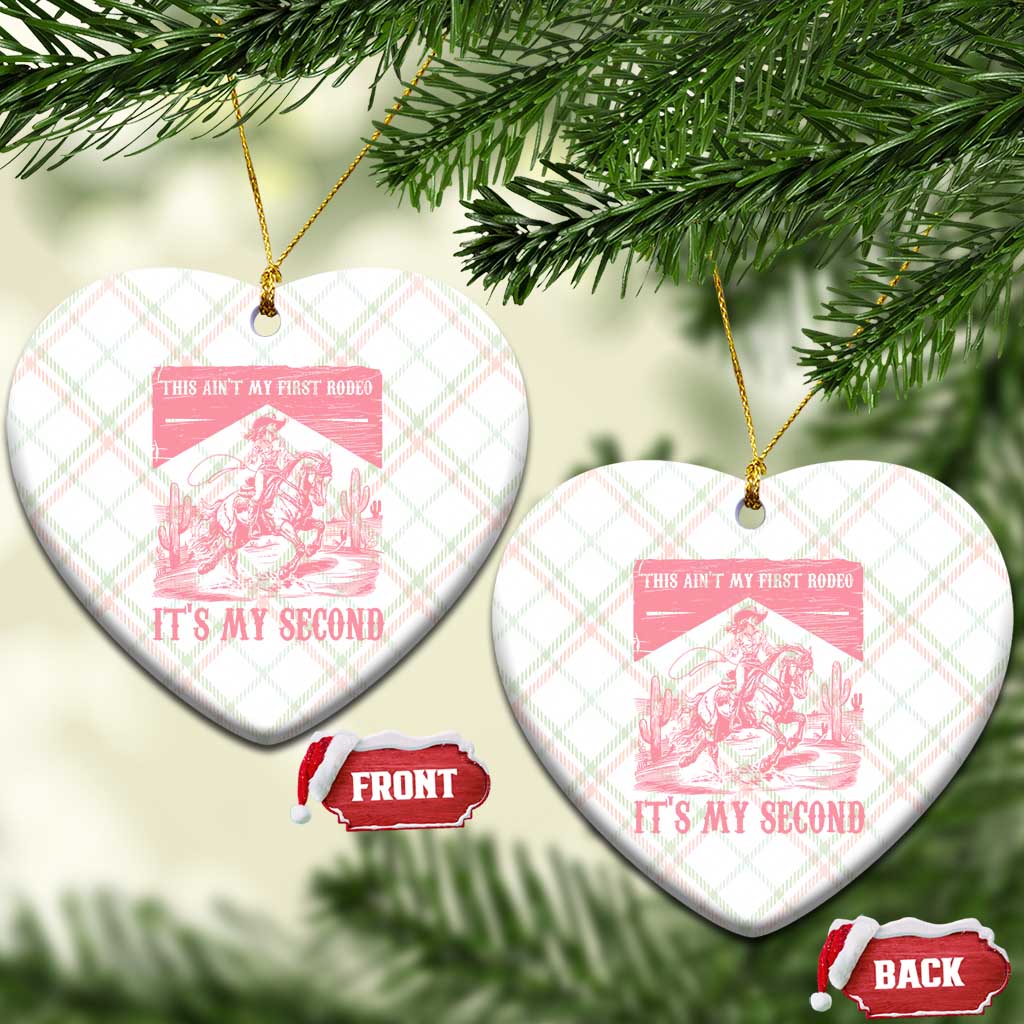 Toddler Baby Girl 2nd Birthday Ceramic Ornament This Aint My First Rodeo Its My Second TS10 Print Your Wear