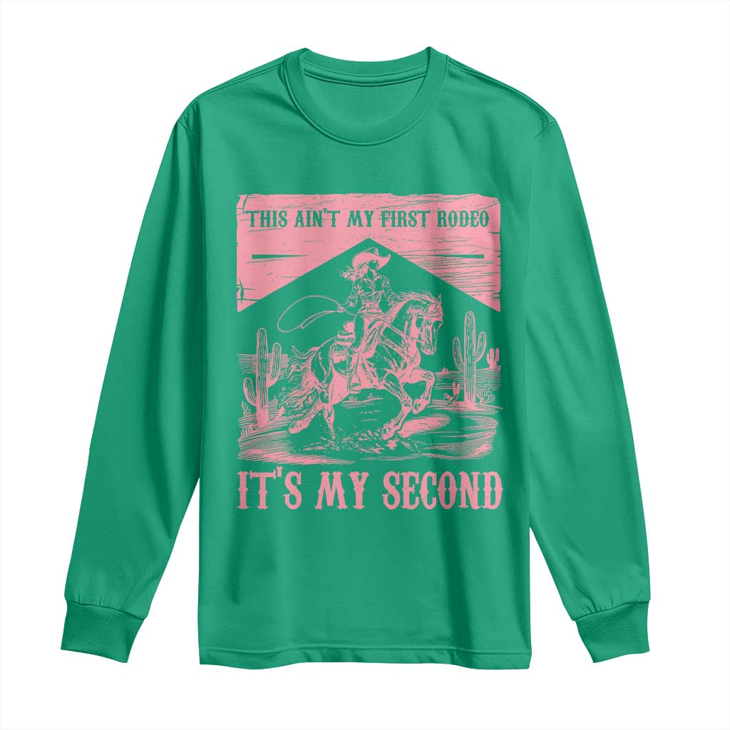 Toddler Baby Girl 2nd Birthday Long Sleeve Shirt This Aint My First Rodeo Its My Second TS10 Irish Green Print Your Wear