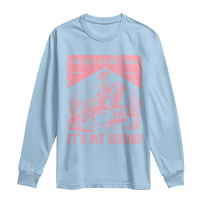 Toddler Baby Girl 2nd Birthday Long Sleeve Shirt This Aint My First Rodeo Its My Second TS10 Light Blue Print Your Wear