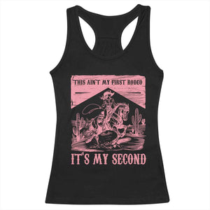 Toddler Baby Girl 2nd Birthday Racerback Tank Top This Aint My First Rodeo Its My Second TS10 Black Print Your Wear