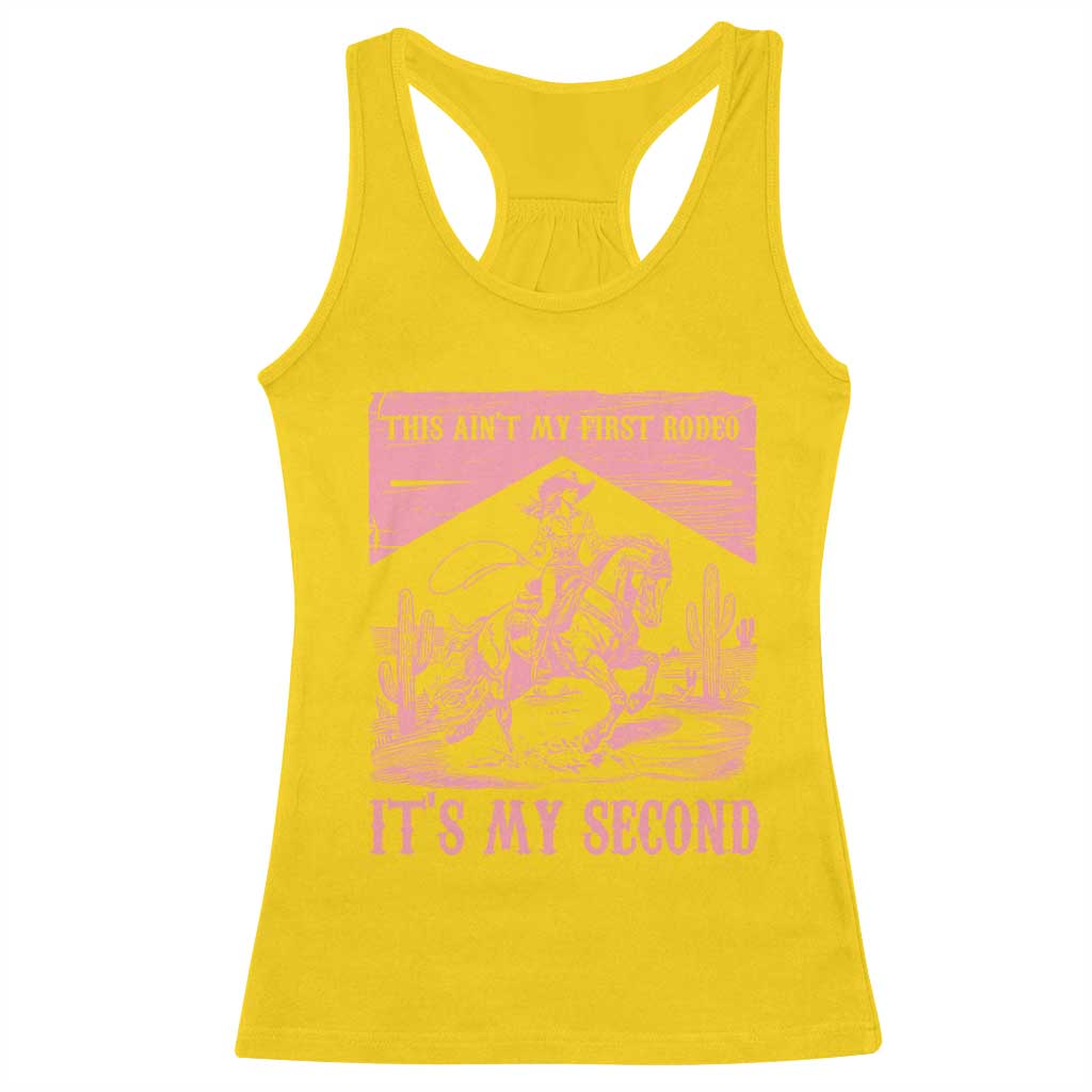 Toddler Baby Girl 2nd Birthday Racerback Tank Top This Aint My First Rodeo Its My Second TS10 Daisy Print Your Wear