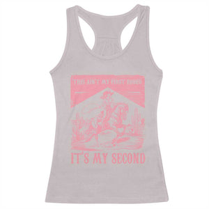 Toddler Baby Girl 2nd Birthday Racerback Tank Top This Aint My First Rodeo Its My Second TS10 Ice Gray Print Your Wear