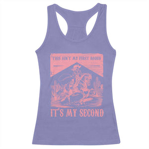 Toddler Baby Girl 2nd Birthday Racerback Tank Top This Aint My First Rodeo Its My Second TS10 Violet Print Your Wear