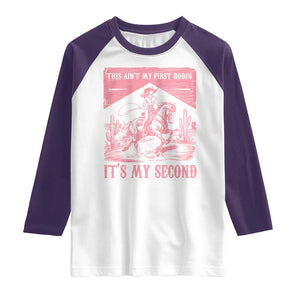 Toddler Baby Girl 2nd Birthday Raglan Shirt This Aint My First Rodeo Its My Second TS10 White Purple Print Your Wear