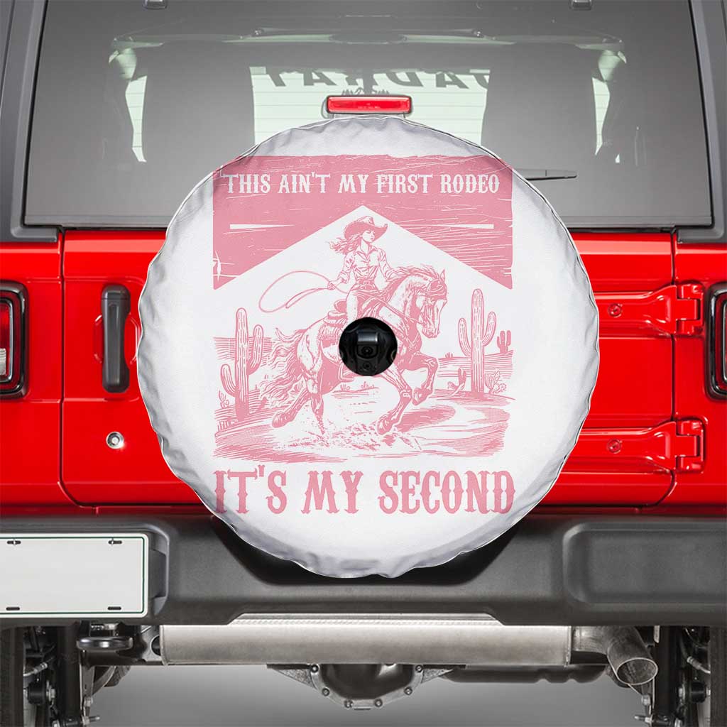 Toddler Baby Girl 2nd Birthday Spare Tire Cover This Aint My First Rodeo Its My Second TS10 White Print Your Wear