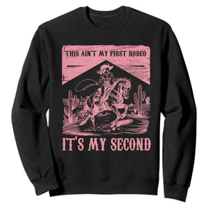 Toddler Baby Girl 2nd Birthday Sweatshirt This Aint My First Rodeo Its My Second TS10 Black Print Your Wear