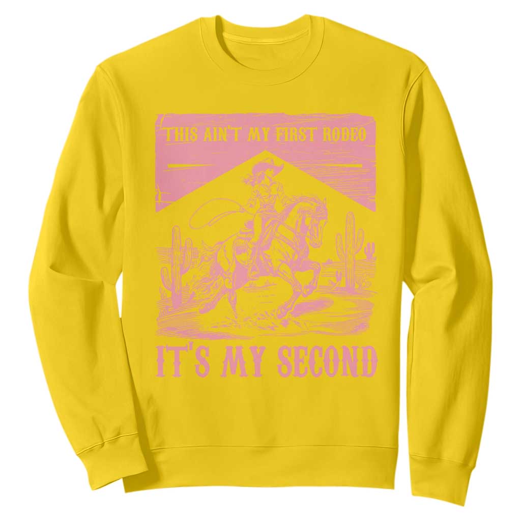 Toddler Baby Girl 2nd Birthday Sweatshirt This Aint My First Rodeo Its My Second TS10 Daisy Print Your Wear