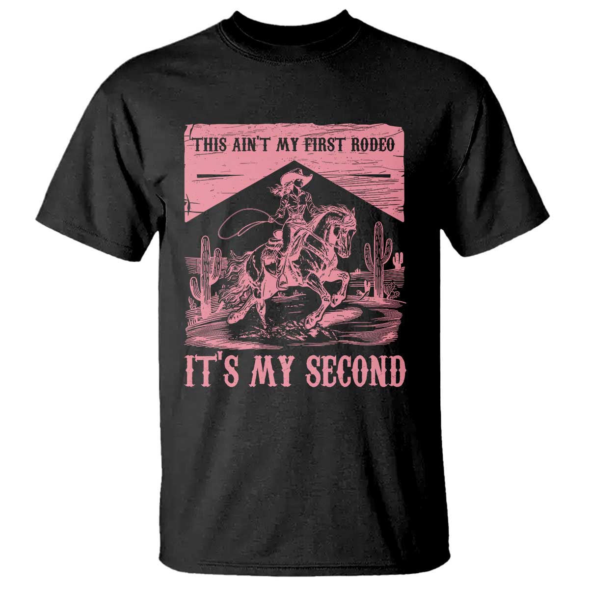 Toddler Baby Girl 2nd Birthday T Shirt This Aint My First Rodeo Its My Second TS10 Black Print Your Wear