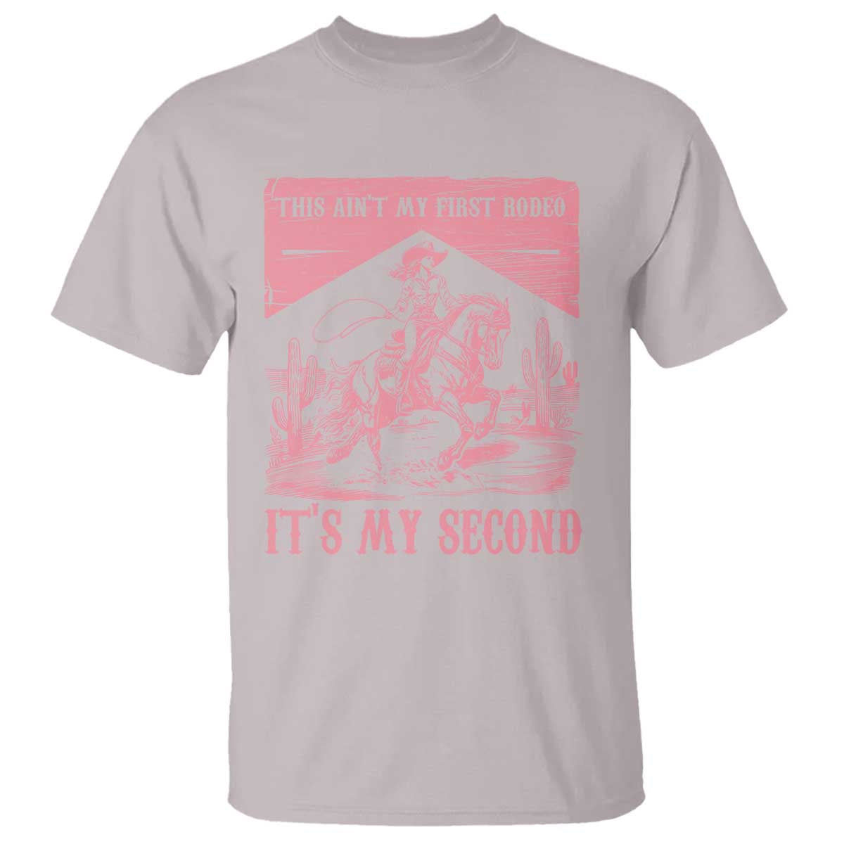 Toddler Baby Girl 2nd Birthday T Shirt This Aint My First Rodeo Its My Second TS10 Ice Gray Print Your Wear