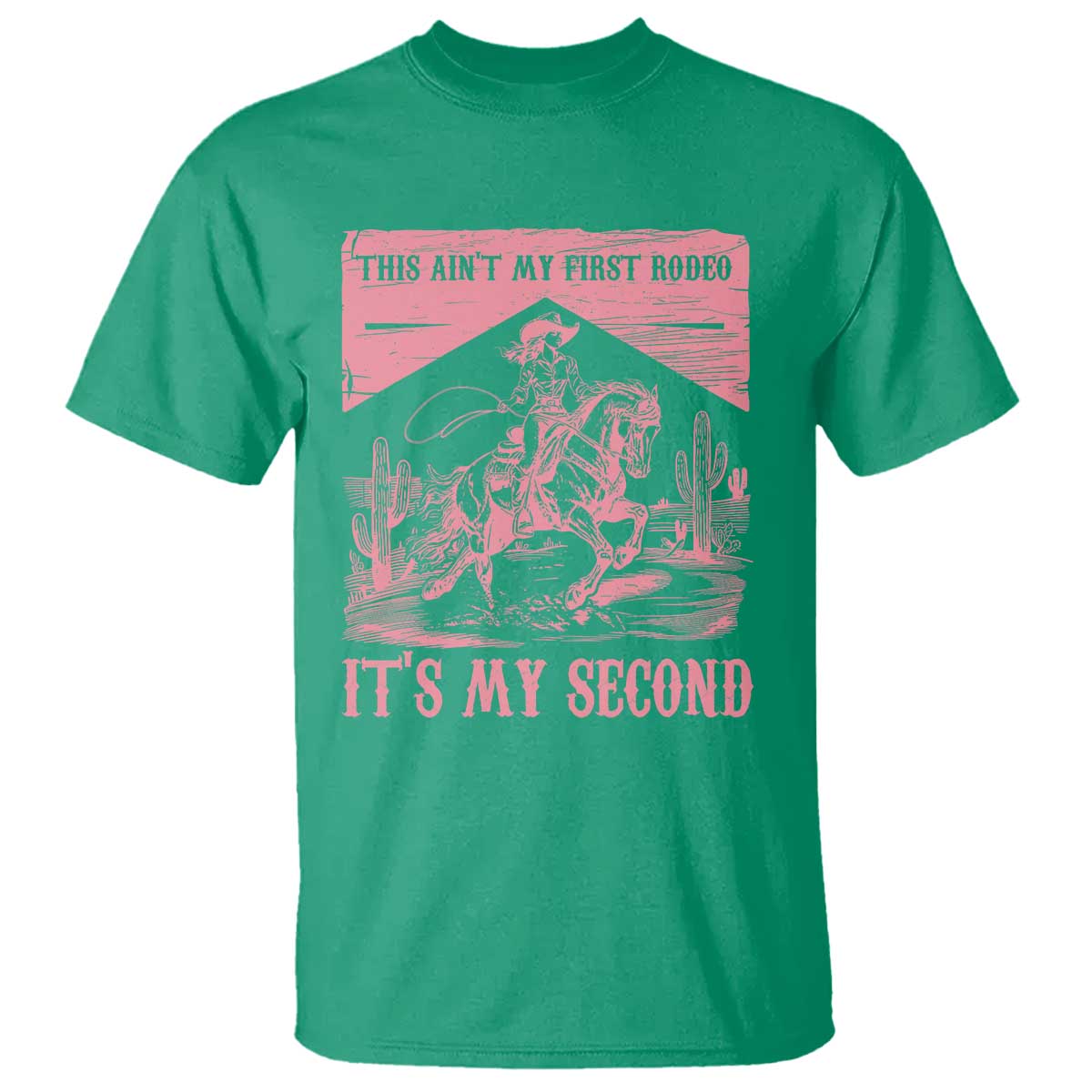 Toddler Baby Girl 2nd Birthday T Shirt This Aint My First Rodeo Its My Second TS10 Irish Green Print Your Wear