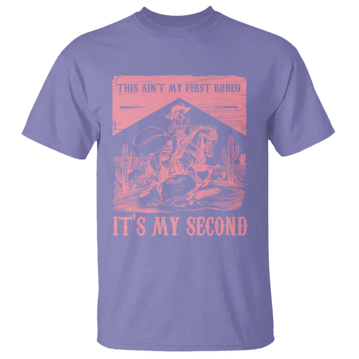 Toddler Baby Girl 2nd Birthday T Shirt This Aint My First Rodeo Its My Second TS10 Violet Print Your Wear
