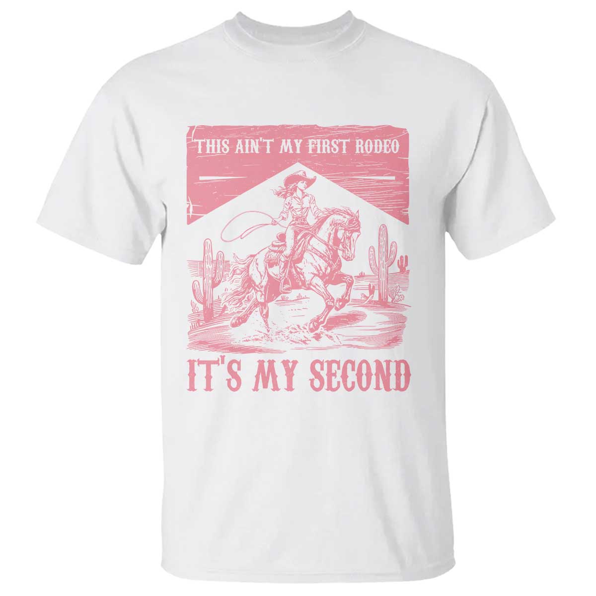 Toddler Baby Girl 2nd Birthday T Shirt This Aint My First Rodeo Its My Second TS10 White Print Your Wear