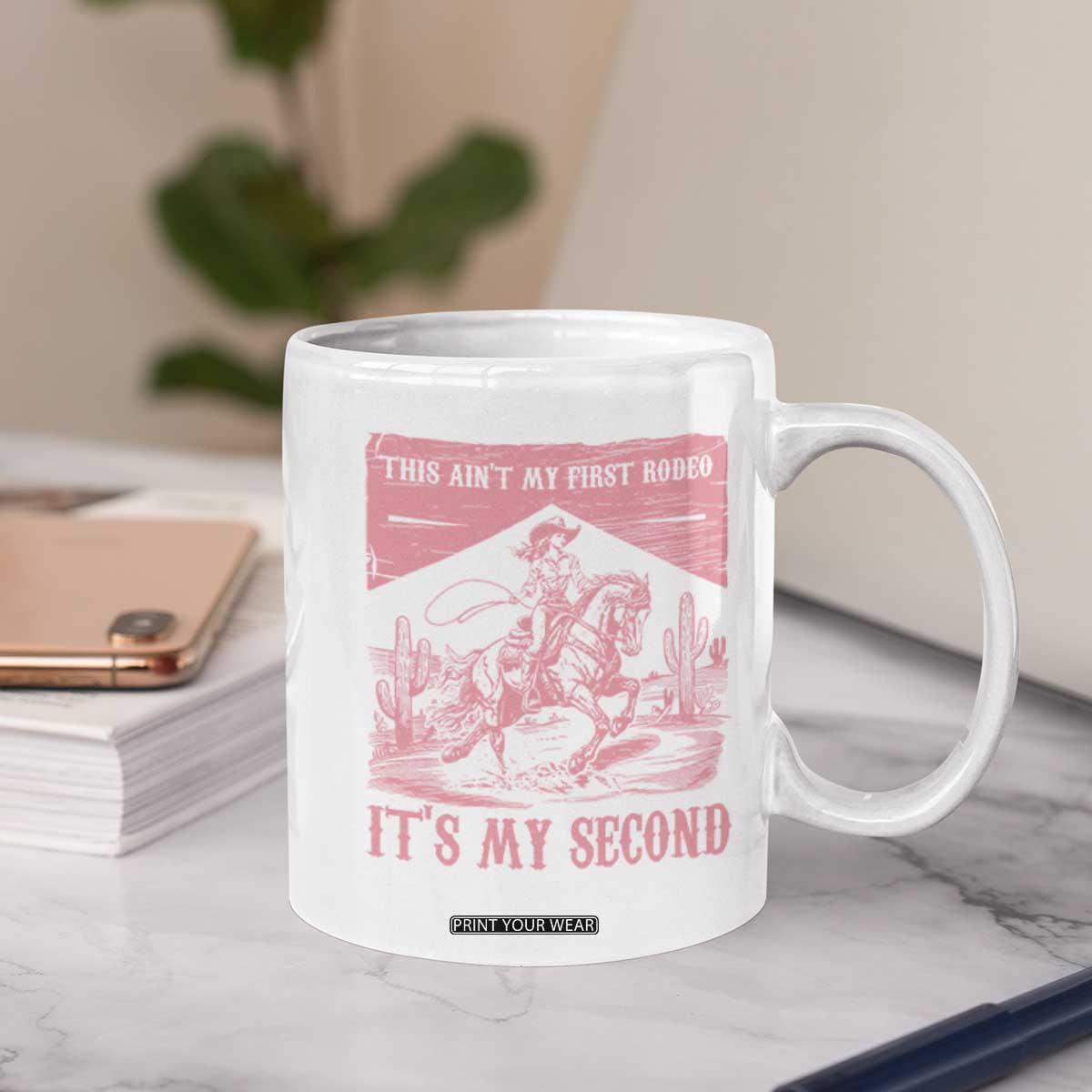 Toddler Baby Girl 2nd Birthday Coffee Mug This Aint My First Rodeo Its My Second TS10 Print Your Wear