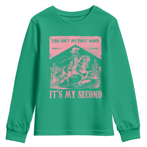 Toddler Baby Girl 2nd Birthday Youth Sweatshirt This Aint My First Rodeo Its My Second TS10 Irish Green Print Your Wear