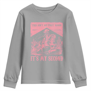 Toddler Baby Girl 2nd Birthday Youth Sweatshirt This Aint My First Rodeo Its My Second TS10 Sport Gray Print Your Wear