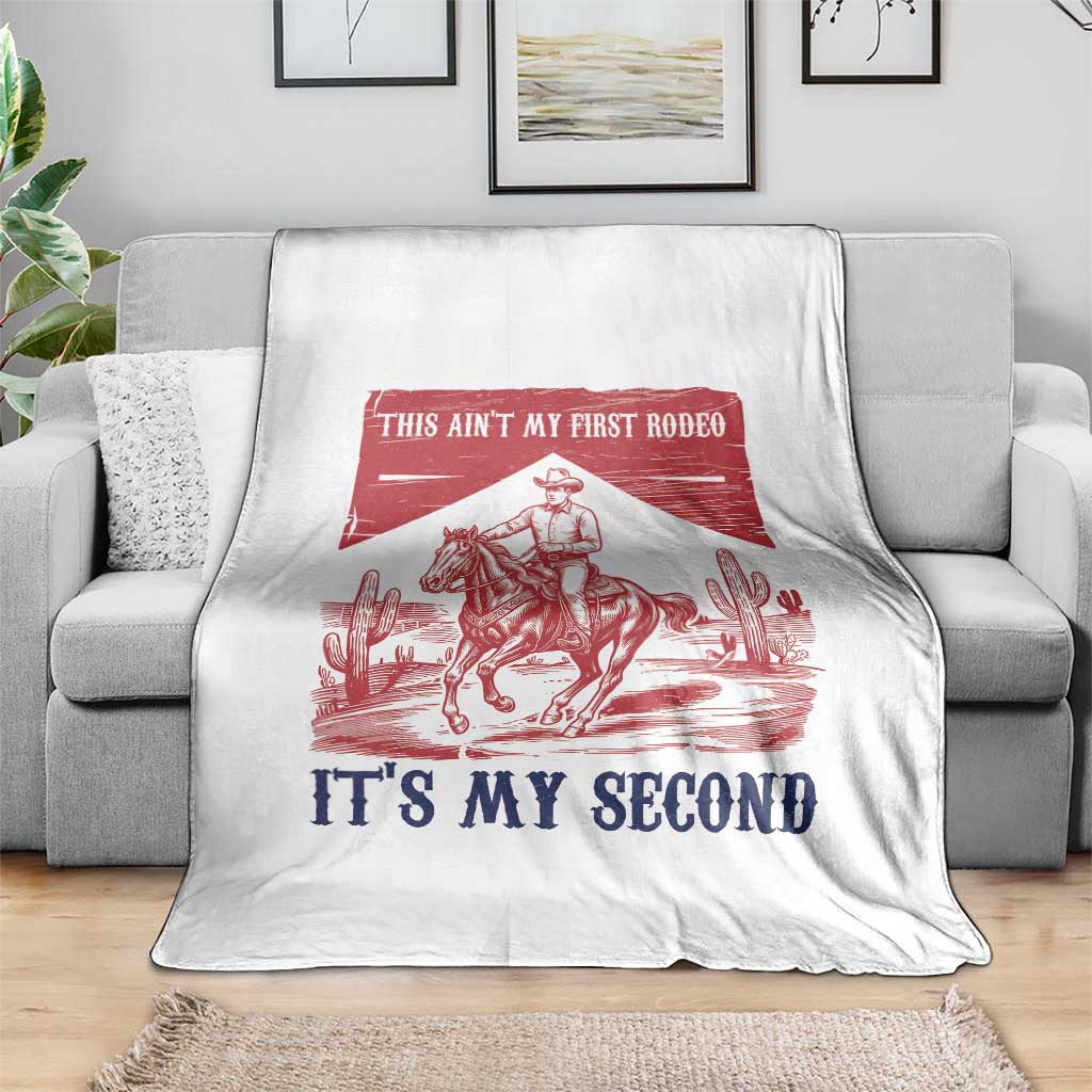 Toddler Baby Boy 2nd Birthday Throw Blanket This Aint My First Rodeo Its My Second TS10 Print Your Wear
