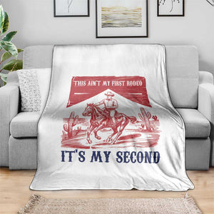 Toddler Baby Boy 2nd Birthday Throw Blanket This Aint My First Rodeo Its My Second TS10 Print Your Wear