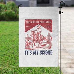 Toddler Baby Boy 2nd Birthday Garden Flag This Aint My First Rodeo Its My Second TS10 Print Your Wear