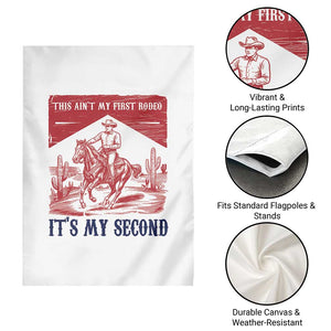 Toddler Baby Boy 2nd Birthday Garden Flag This Aint My First Rodeo Its My Second TS10 Print Your Wear