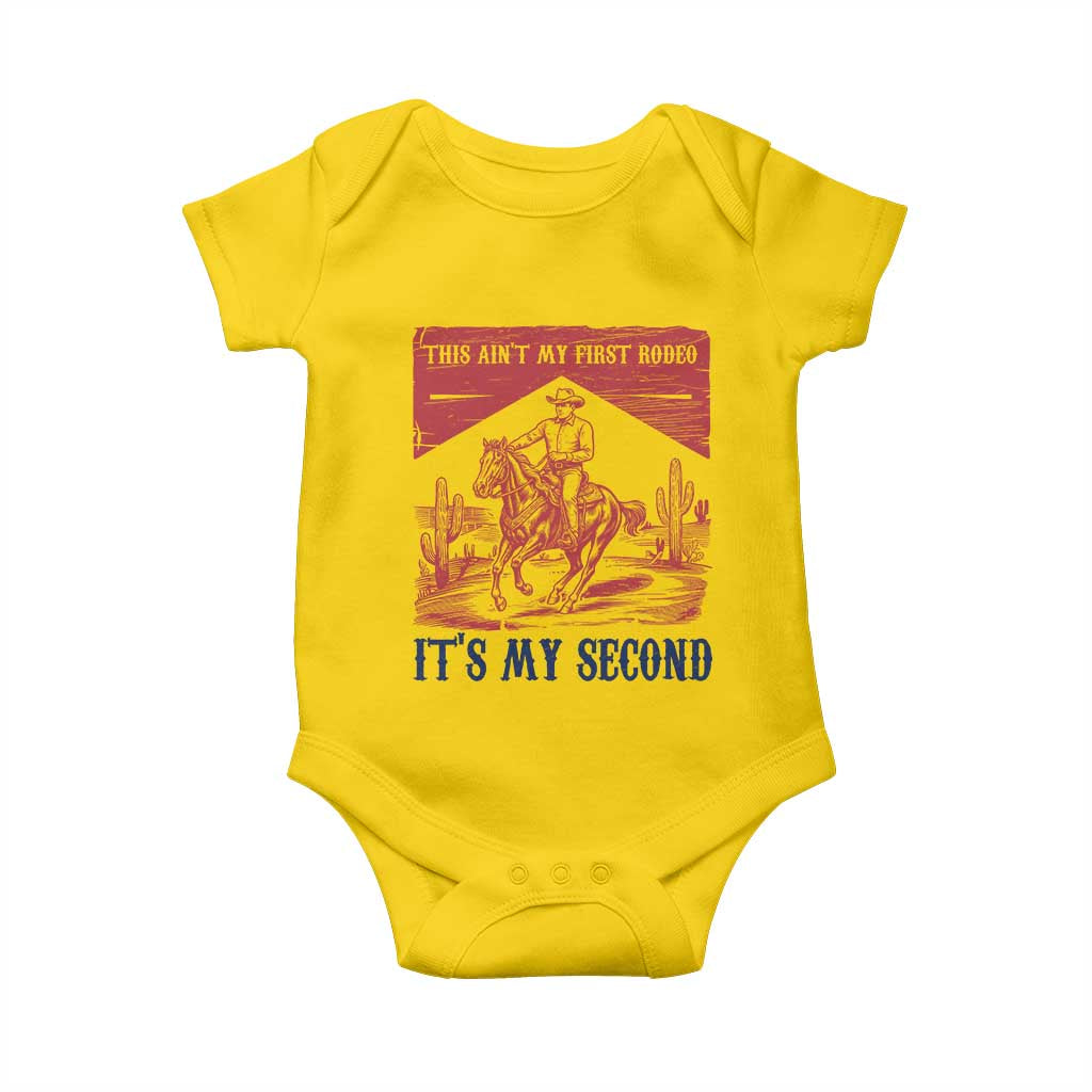 Toddler Baby Boy 2nd Birthday Baby Onesie This Aint My First Rodeo Its My Second TS10 Daisy Print Your Wear