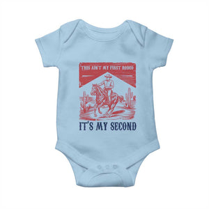 Toddler Baby Boy 2nd Birthday Baby Onesie This Aint My First Rodeo Its My Second TS10 Light Blue Print Your Wear
