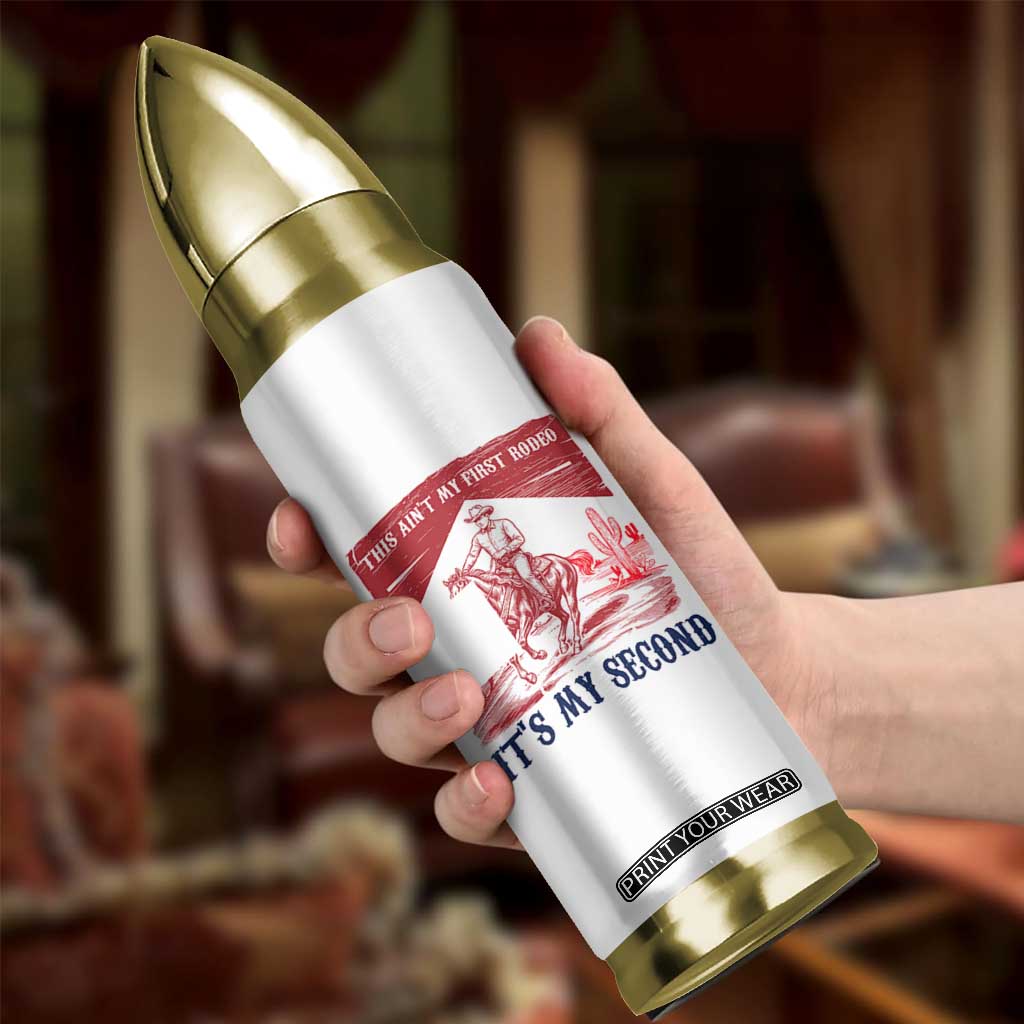 Toddler Baby Boy 2nd Birthday Bullet Tumbler This Aint My First Rodeo Its My Second TS10 Print Your Wear