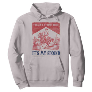 Toddler Baby Boy 2nd Birthday Hoodie This Aint My First Rodeo Its My Second TS10 Ice Gray Print Your Wear