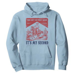 Toddler Baby Boy 2nd Birthday Hoodie This Aint My First Rodeo Its My Second TS10 Light Blue Print Your Wear