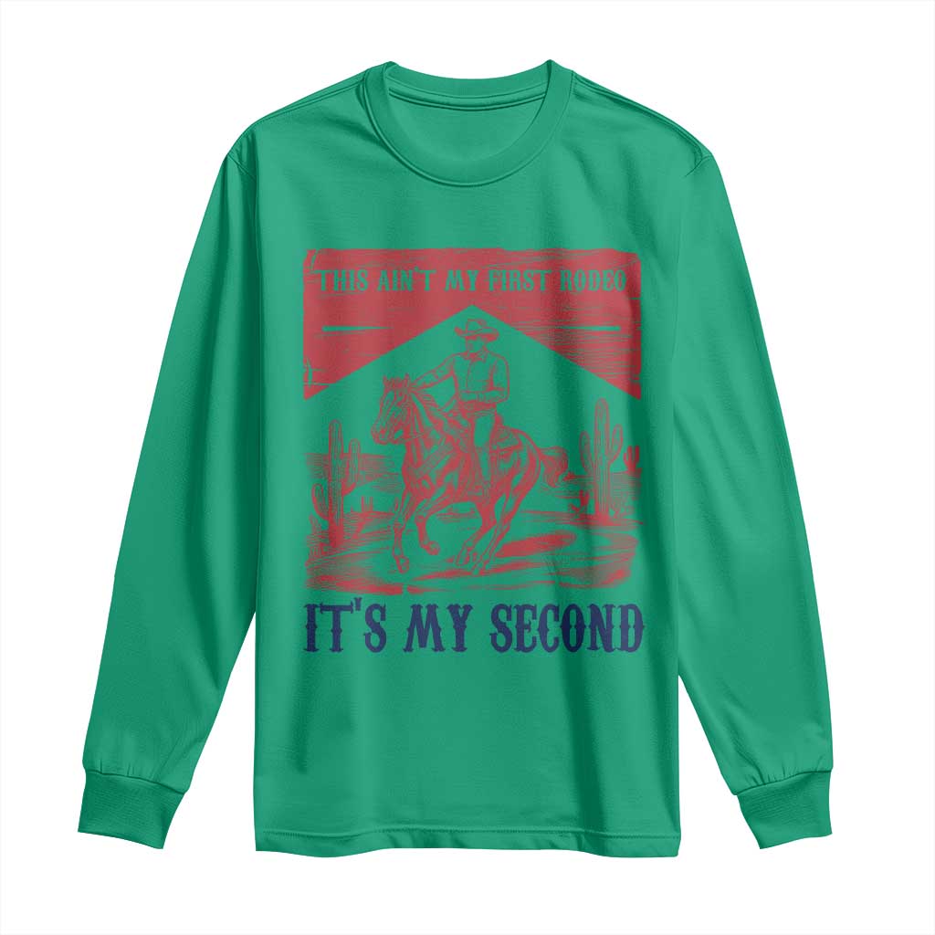 Toddler Baby Boy 2nd Birthday Long Sleeve Shirt This Aint My First Rodeo Its My Second TS10 Irish Green Print Your Wear
