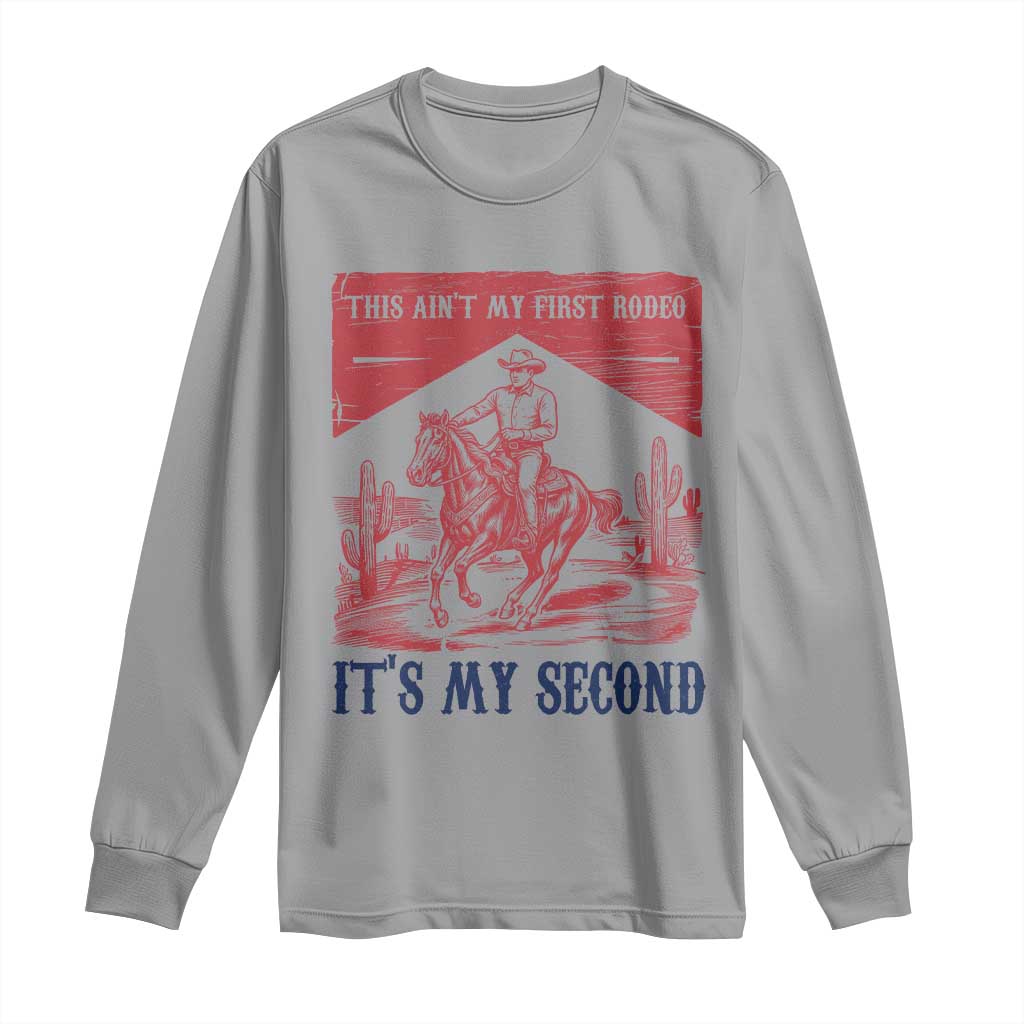Toddler Baby Boy 2nd Birthday Long Sleeve Shirt This Aint My First Rodeo Its My Second TS10 Sport Gray Print Your Wear