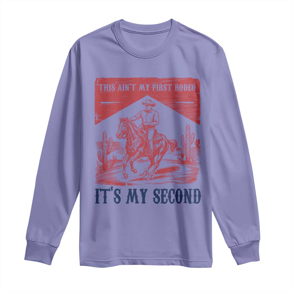 Toddler Baby Boy 2nd Birthday Long Sleeve Shirt This Aint My First Rodeo Its My Second TS10 Violet Print Your Wear