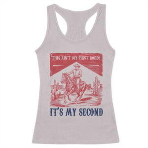 Toddler Baby Boy 2nd Birthday Racerback Tank Top This Aint My First Rodeo Its My Second TS10 Ice Gray Print Your Wear