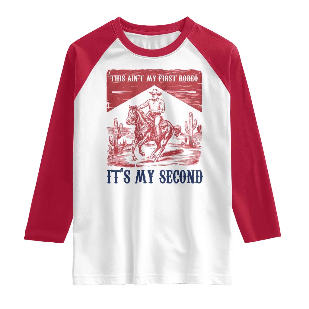 Toddler Baby Boy 2nd Birthday Raglan Shirt This Aint My First Rodeo Its My Second TS10 White Red Print Your Wear