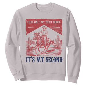 Toddler Baby Boy 2nd Birthday Sweatshirt This Aint My First Rodeo Its My Second TS10 Ice Gray Print Your Wear