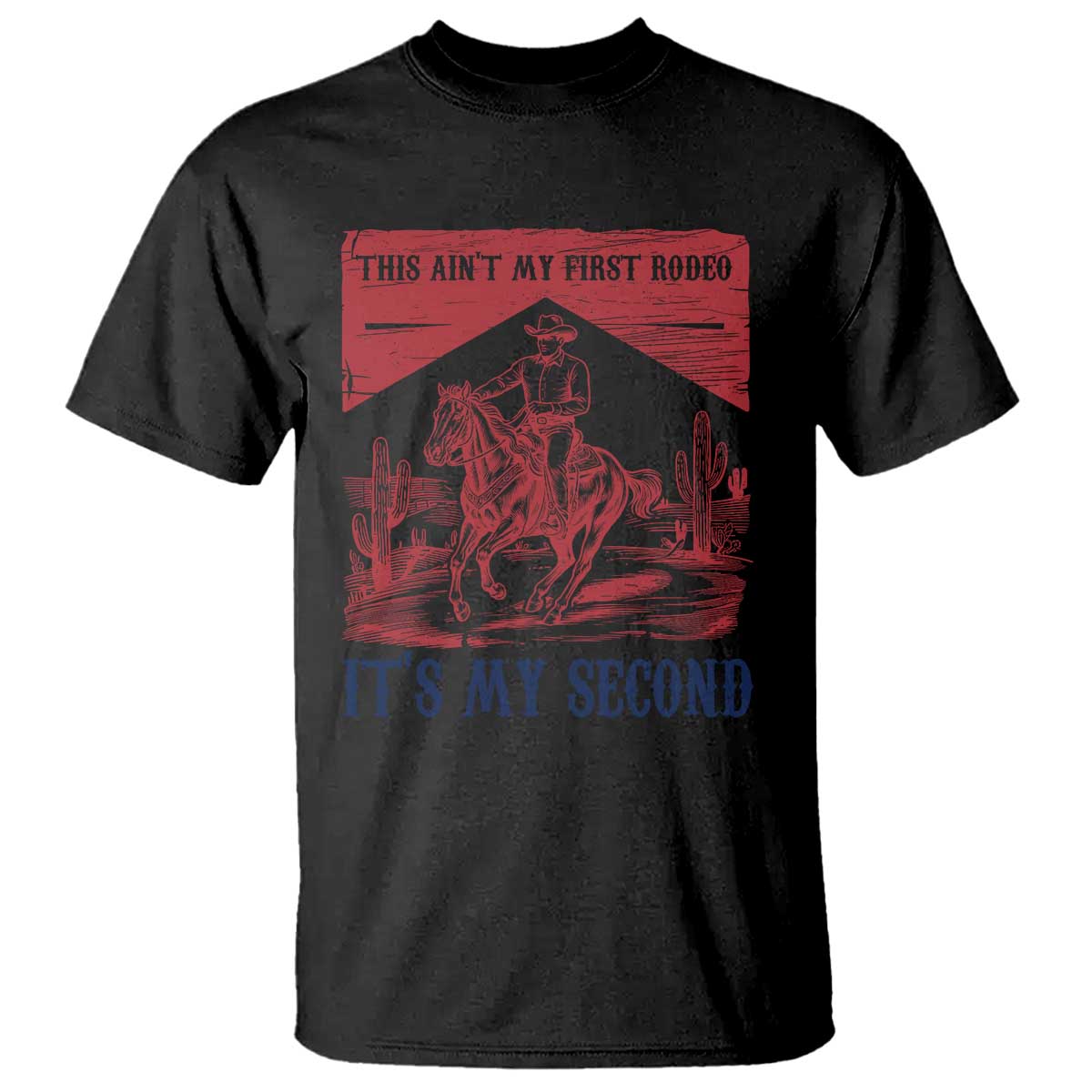 Toddler Baby Boy 2nd Birthday T Shirt This Aint My First Rodeo Its My Second TS10 Black Print Your Wear