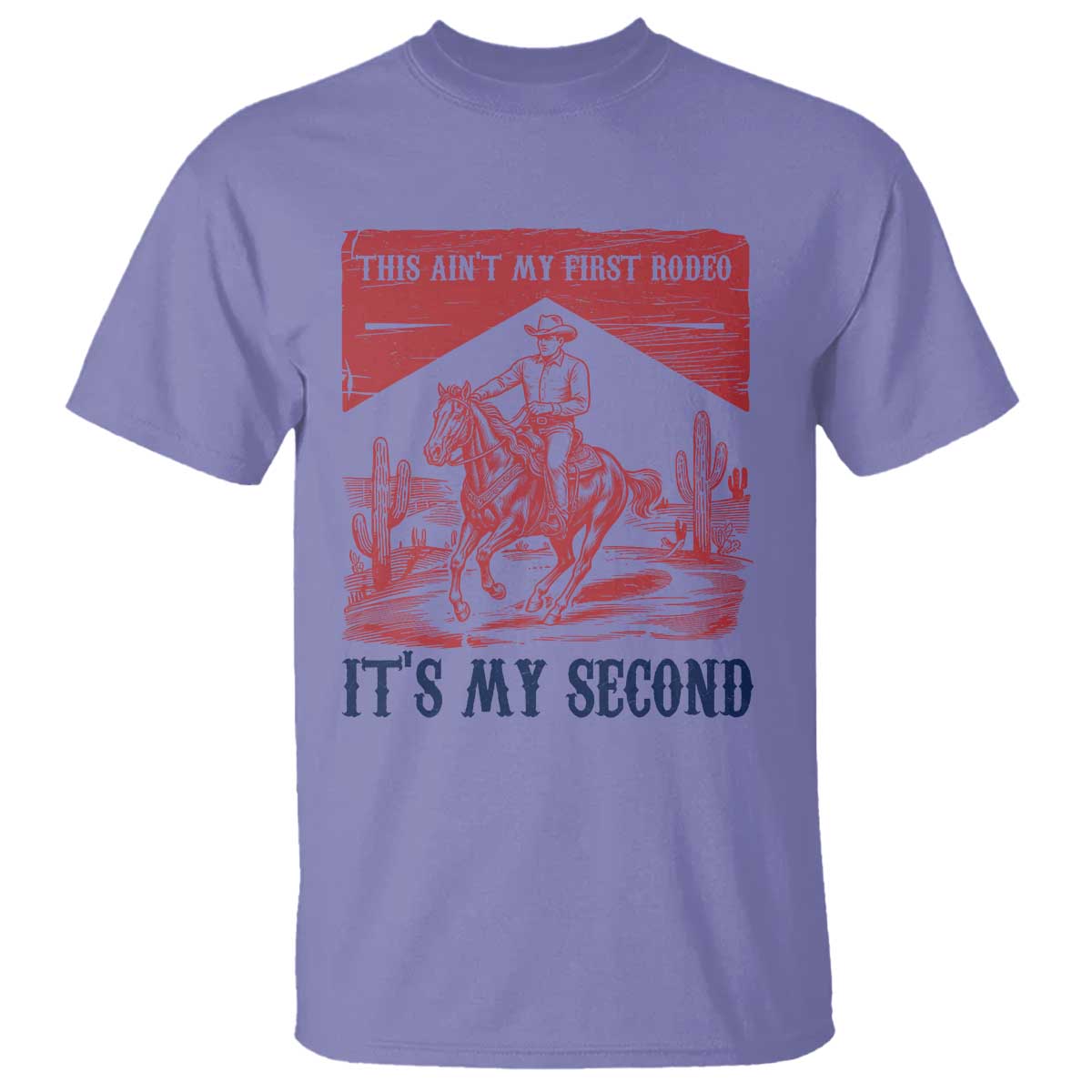 Toddler Baby Boy 2nd Birthday T Shirt This Aint My First Rodeo Its My Second TS10 Violet Print Your Wear