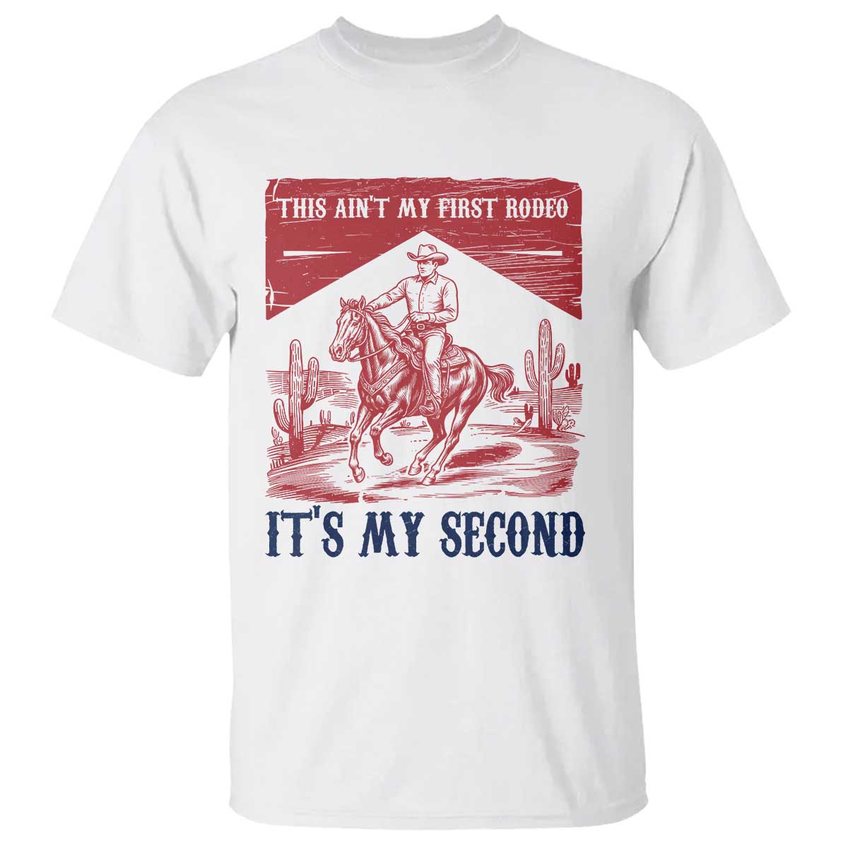 Toddler Baby Boy 2nd Birthday T Shirt This Aint My First Rodeo Its My Second TS10 White Print Your Wear