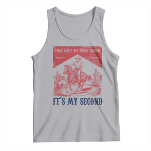 Toddler Baby Boy 2nd Birthday Tank Top This Aint My First Rodeo Its My Second TS10 Athletic Heather Print Your Wear