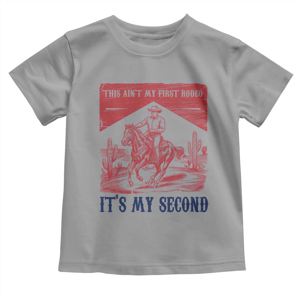Toddler Baby Boy 2nd Birthday Toddler T Shirt This Aint My First Rodeo Its My Second TS10 Sport Gray Print Your Wear