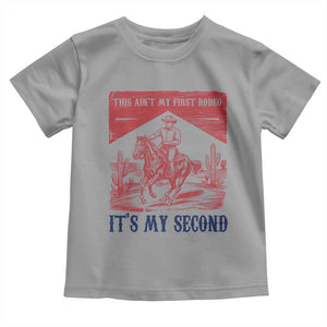 Toddler Baby Boy 2nd Birthday Toddler T Shirt This Aint My First Rodeo Its My Second TS10 Sport Gray Print Your Wear