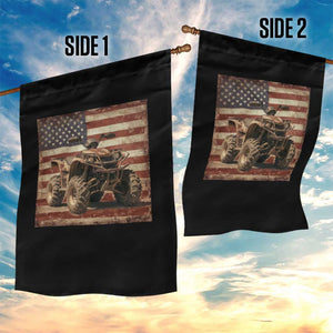 American Flag Quad 4 Wheeler Garden Flag Vintage Retro Cool ATV Quadrider Off Road Clothing TS10 Print Your Wear