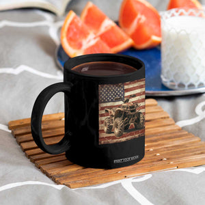 American Flag Quad 4 Wheeler Coffee Mug Vintage Retro Cool ATV Quadrider Off Road Clothing TS10 Print Your Wear