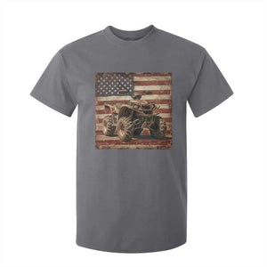 American Flag Quad 4 Wheeler T Shirt For Kid Vintage Retro Cool ATV Quadrider Off Road Clothing TS10 Charcoal Print Your Wear