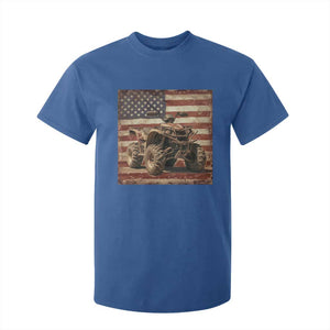 American Flag Quad 4 Wheeler T Shirt For Kid Vintage Retro Cool ATV Quadrider Off Road Clothing TS10 Royal Blue Print Your Wear