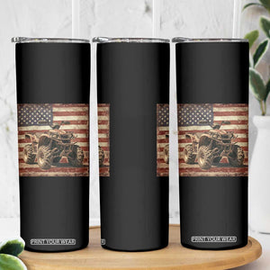American Flag Quad 4 Wheeler Skinny Tumbler Vintage Retro Cool ATV Quadrider Off Road Clothing TS10 Print Your Wear
