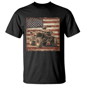 American Flag Quad 4 Wheeler T Shirt Vintage Retro Cool ATV Quadrider Off Road Clothing TS10 Black Print Your Wear