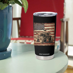 American Flag Quad 4 Wheeler Tumbler Cup Vintage Retro Cool ATV Quadrider Off Road Clothing TS10 Print Your Wear