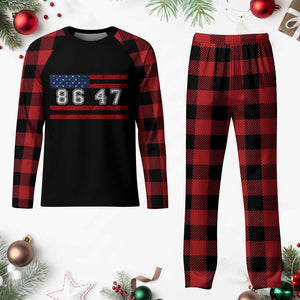 86 47 Plaid Pajama Set Impeach 47th President US Flag 8647 TS10 Buffalo Plaid Print Your Wear