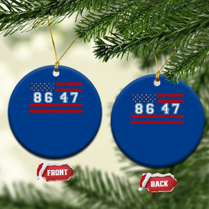 86 47 Ceramic Ornament Impeach 47th President US Flag 8647 TS10 1pc Blue Print Your Wear