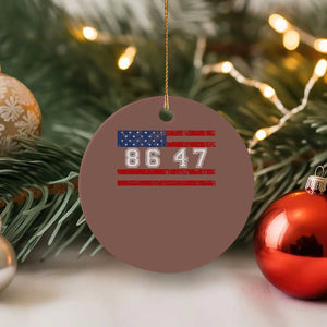 86 47 Ceramic Ornament Impeach 47th President US Flag 8647 TS10 1pc Mocha Print Your Wear